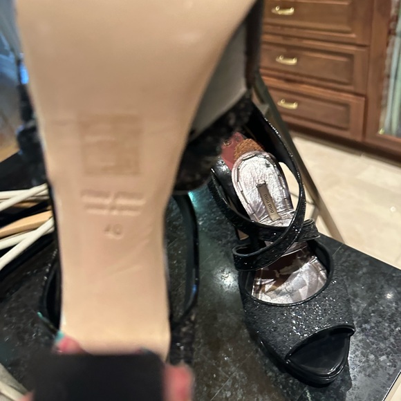 Miu Miu glitter platform sandals - Picture 3 of 6